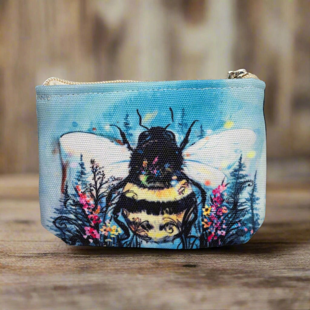 'Bumble Bee' Canvas Coin Purse by Carla Joseph