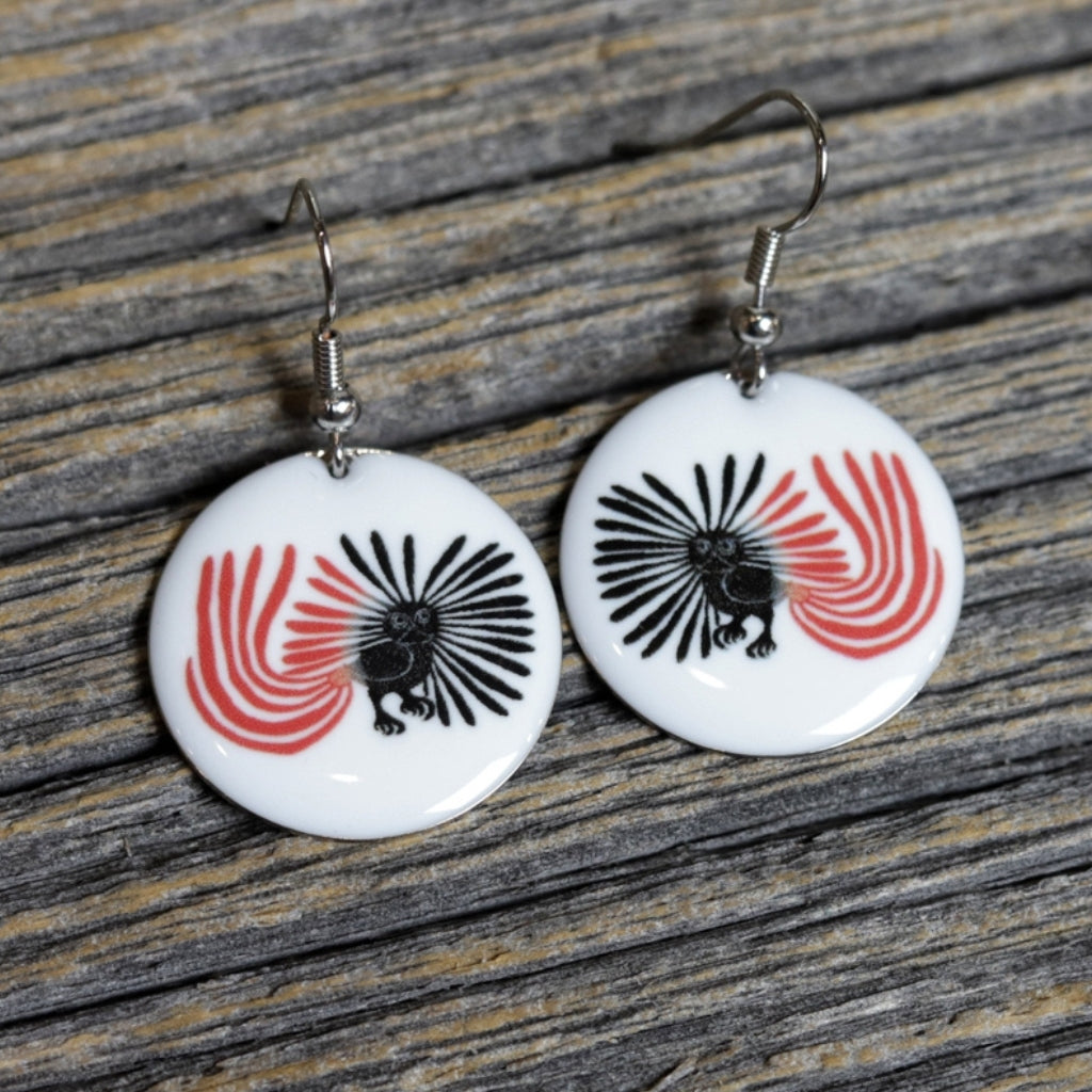 'Enchanted Owl' Earrings by Kenojuak Ashevak