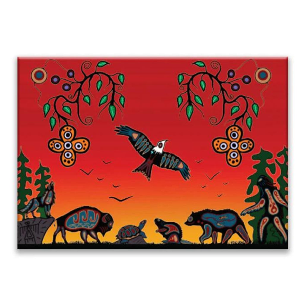 'Seven Grandfather Teachings' Magnet by Cody James Houle