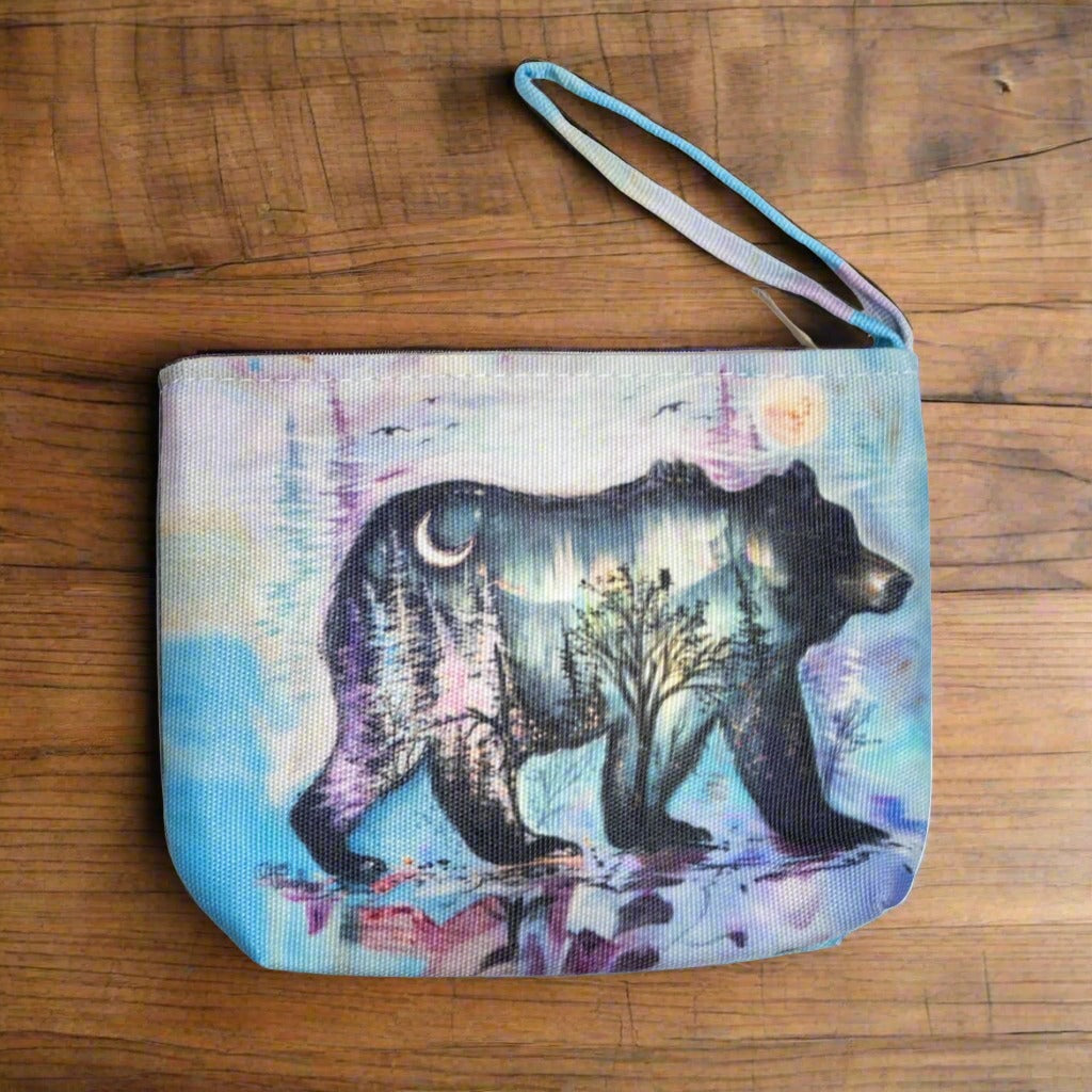 'Midnight Bear' Small Canvas Tote by Carla Joseph