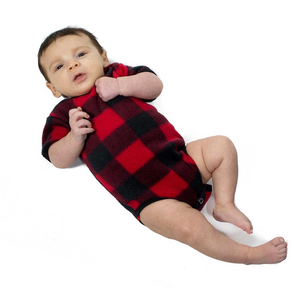 Buffalo plaid baby clearance outfit